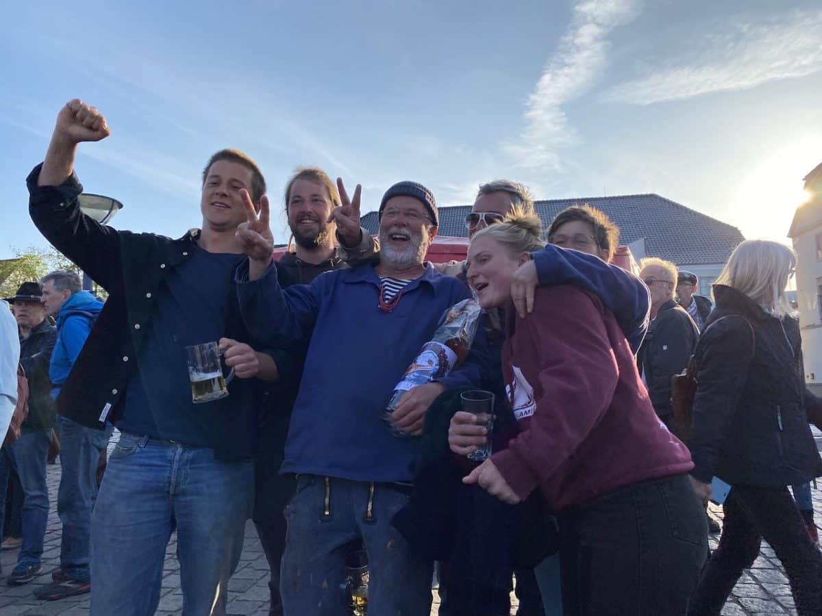 Rum Regatta Flensburg Lieber heil und Zweiter.. Logger Belle Amie